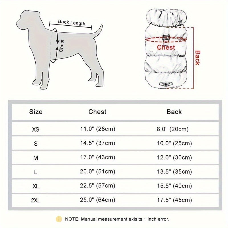 Warm Apparel for Small Dogs and Cats - Thick Coat