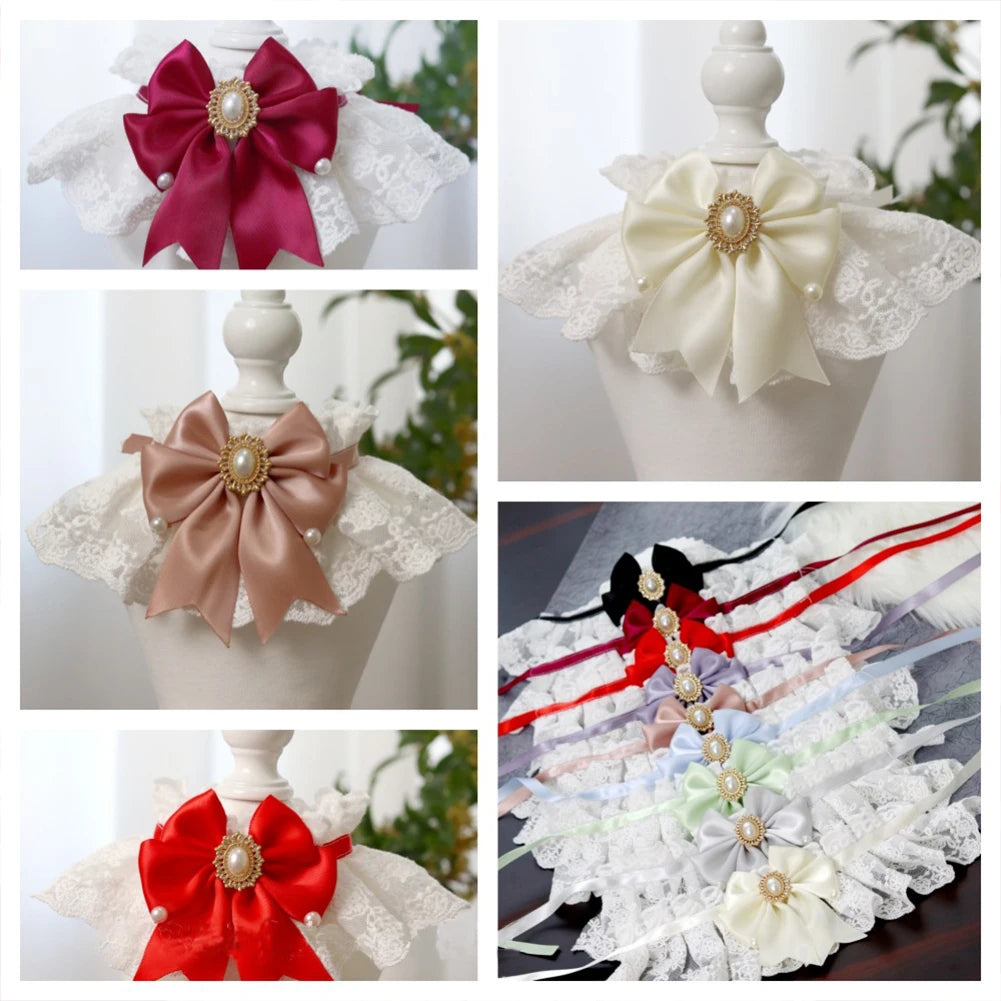 Pet Lace Bib Collar Round Neck Scarf