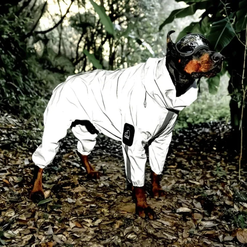 Reflective Pet Dog Waterproof Raincoat Dog Outdoor Clothes