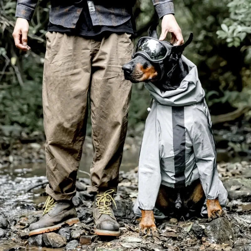 Reflective Pet Dog Waterproof Raincoat Dog Outdoor Clothes