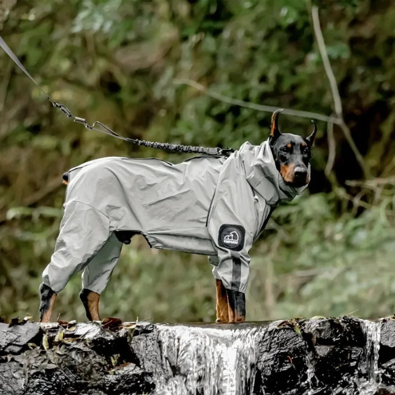 Reflective Pet Dog Waterproof Raincoat Dog Outdoor Clothes