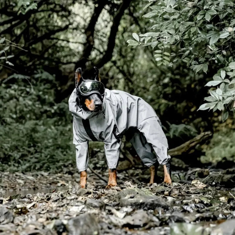 Reflective Pet Dog Waterproof Raincoat Dog Outdoor Clothes