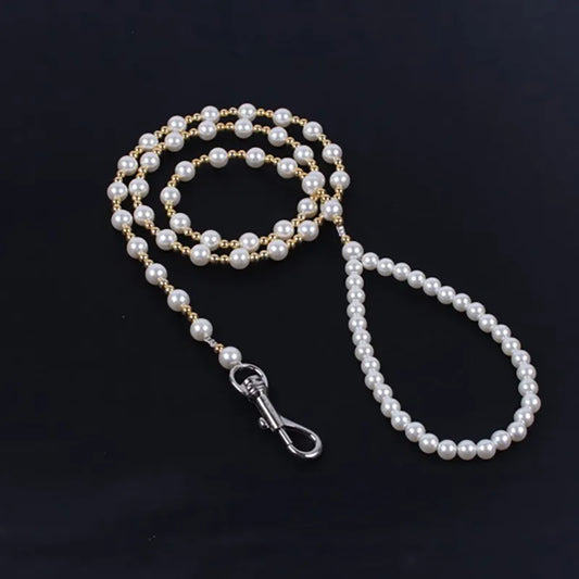 Handmade Luxury Pearls Pet Chain