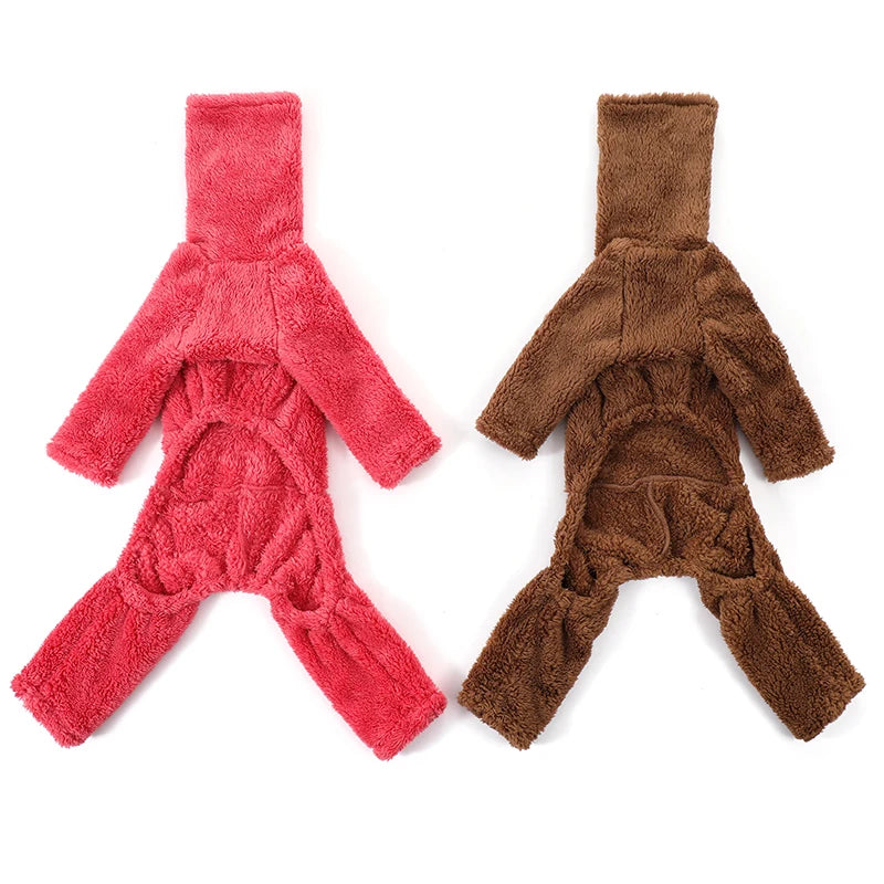 High Collar Double Sided Warm Dog Coat