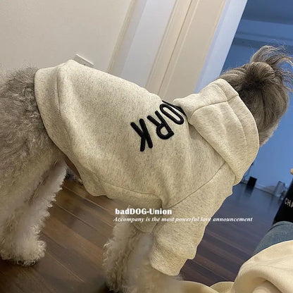 Print Spring Autumn Dogs Hoodie