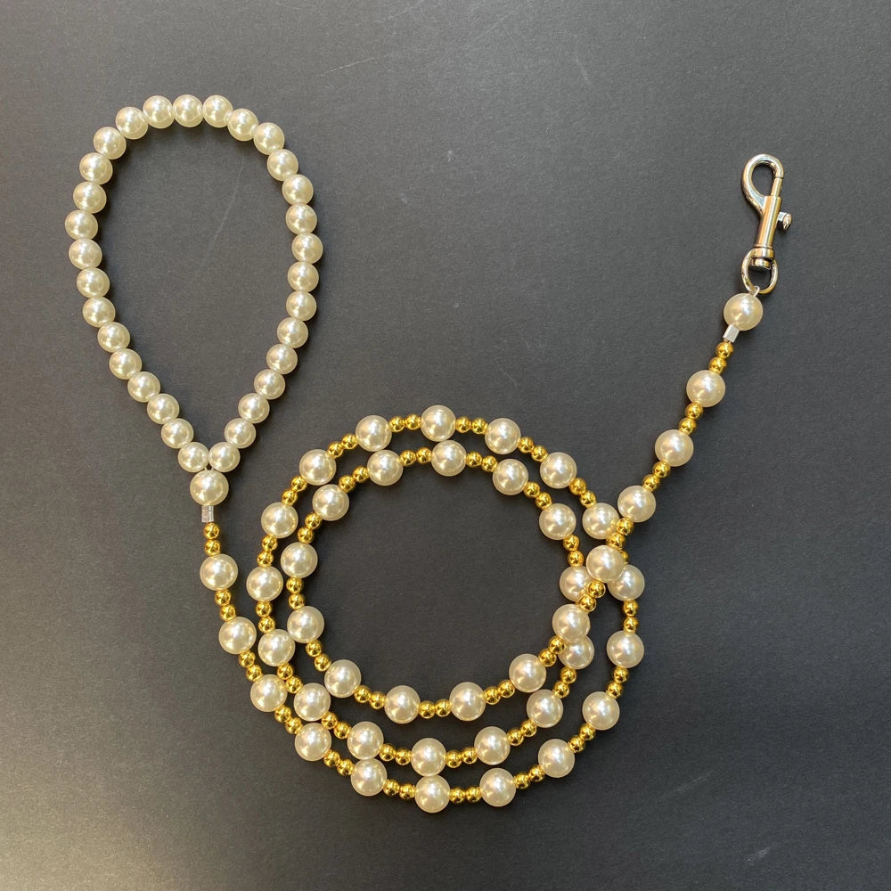 Handmade Luxury Pearls Pet Chain